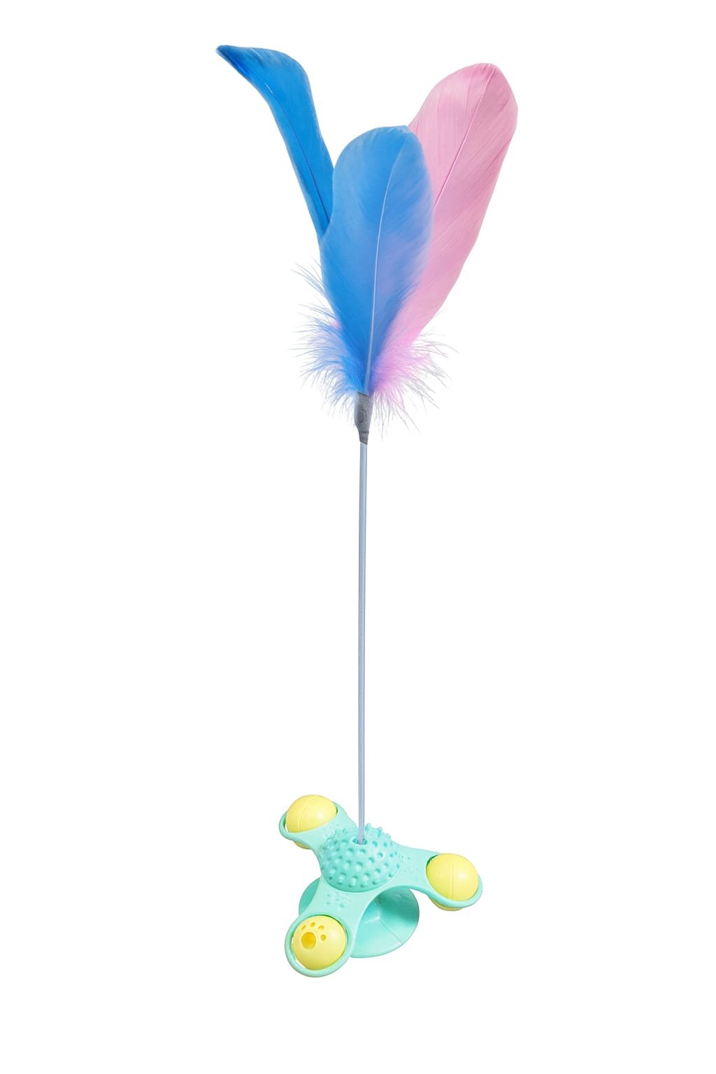 juguete gato con plumas 21019